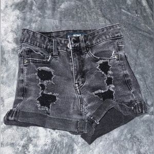 Aeropostale High Rise Midi jean shorts
